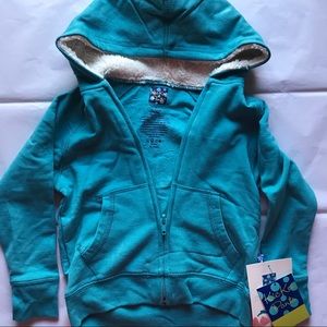 KicKee Pants Teal Zip Up Jacket with Hood